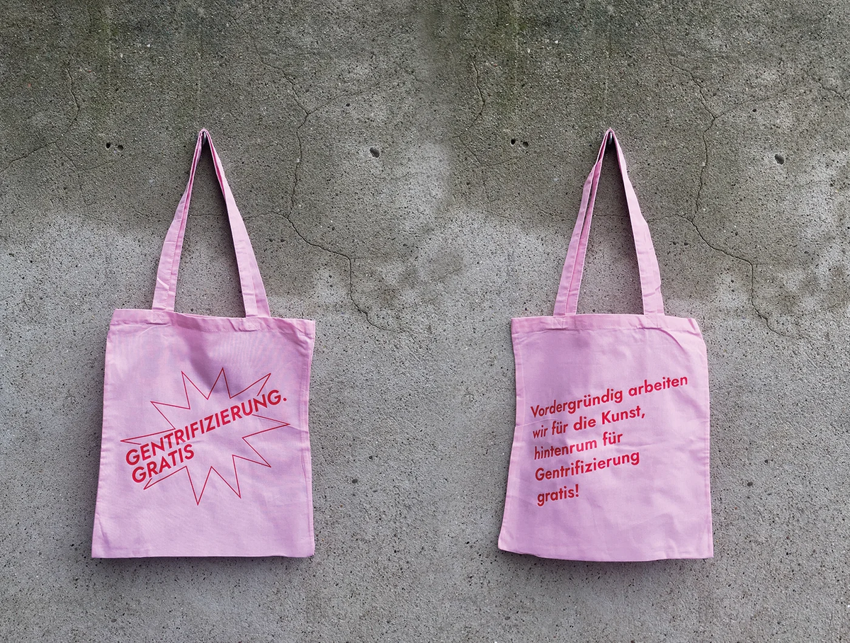Gentrifizierung Gratis Signature Bag pink